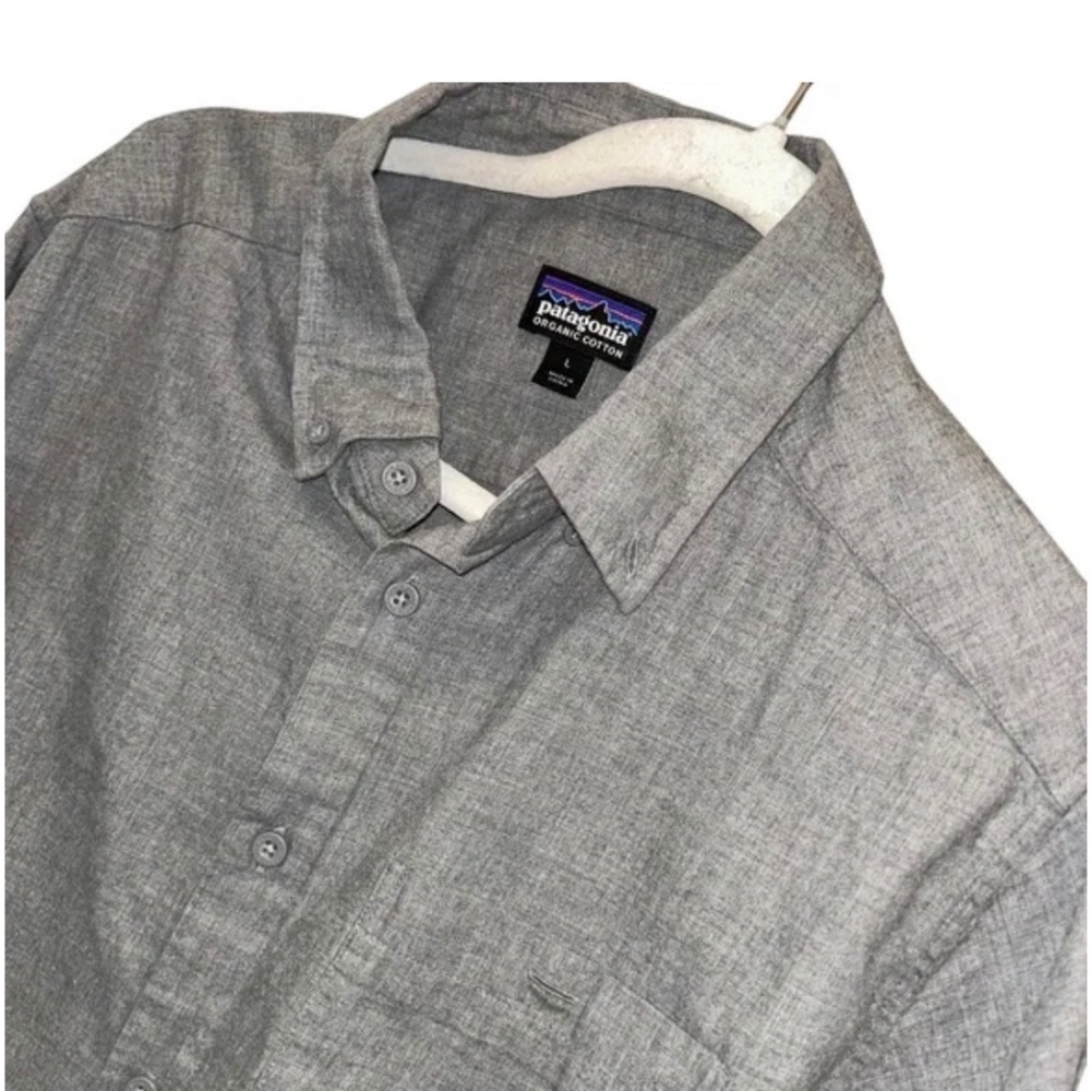 Patagonia Vjosa River Pima Cotton LS size L - Gray